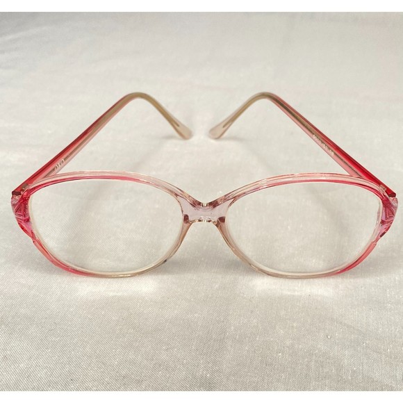 OKO Eyeglasses Translucent Pink Frame Round Lens - Picture 1 of 9